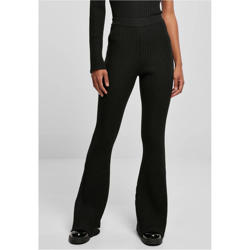 Urban Classics - Flared Rib Knit Gamaschen - Schwarz